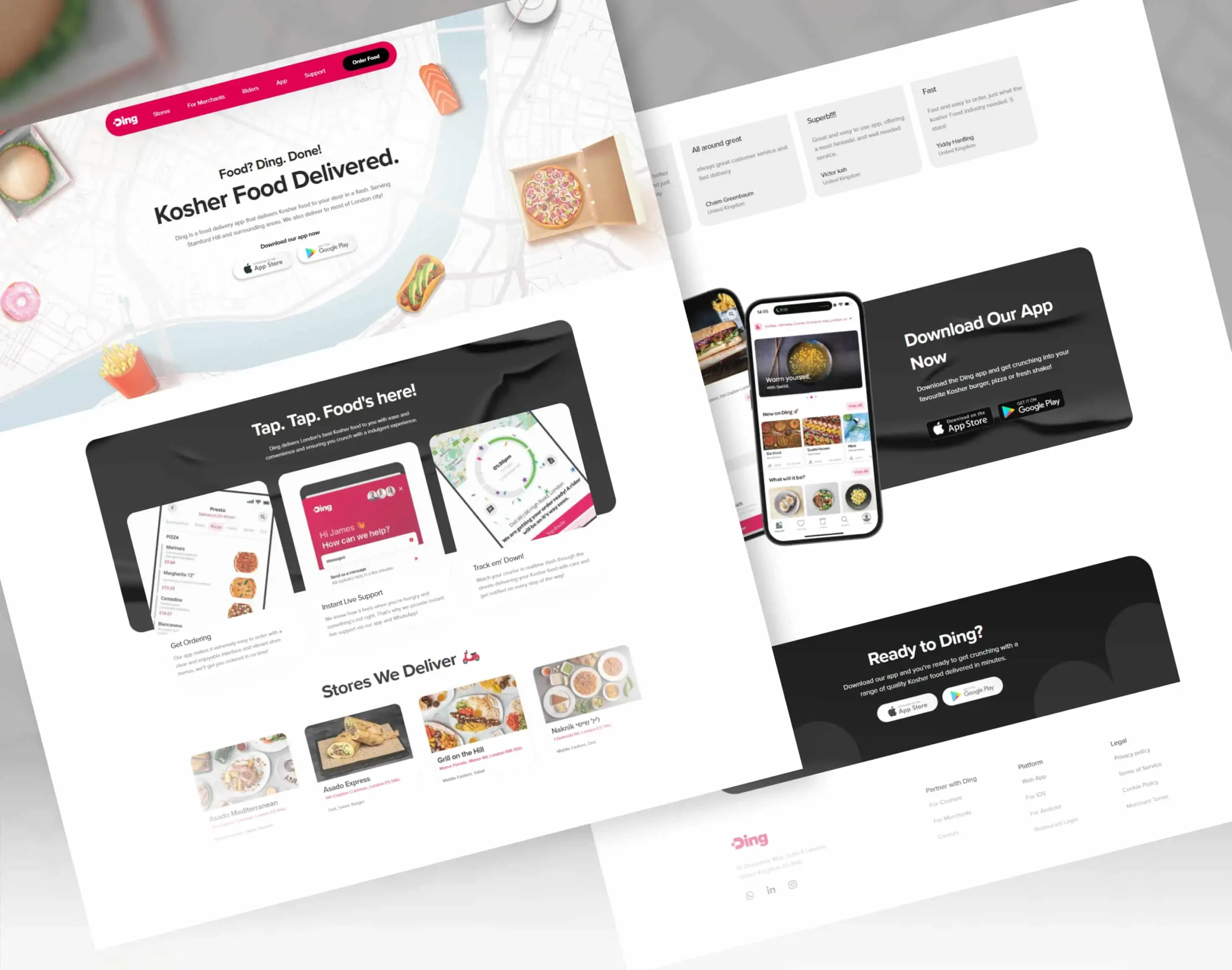 Complete web and mobile food delivery software platform portfolio by Appgenix Infotech